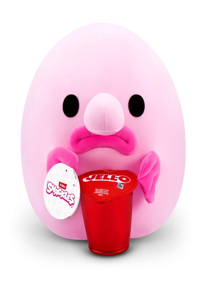 سناكيلس دمية سناكلز المرخصة من السلسلة 3، دمية قطيفة مقاس 14 بوصة (MAX) من إنتاج ZURU، دمية قطيفة مع ملحق مرخص من علامة سناكلز التجارية - Image 1